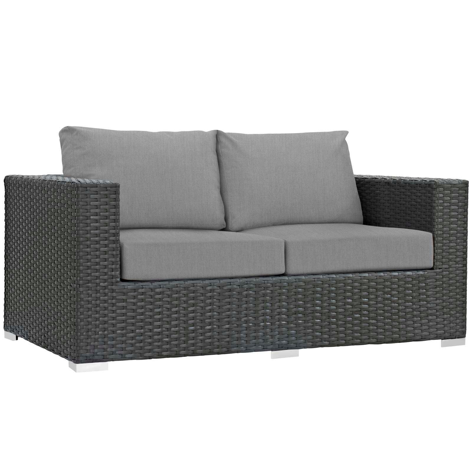 Modway Sojourn Outdoor Patio Sunbrella® Loveseat FredCo