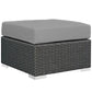 Modway Sojourn Outdoor Patio Sunbrella® Ottoman FredCo