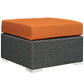 Modway Sojourn Outdoor Patio Sunbrella® Ottoman FredCo