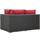 Modway Sojourn Outdoor Patio Sunbrella® Right Arm Loveseat FredCo