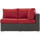 Modway Sojourn Outdoor Patio Sunbrella® Right Arm Loveseat FredCo