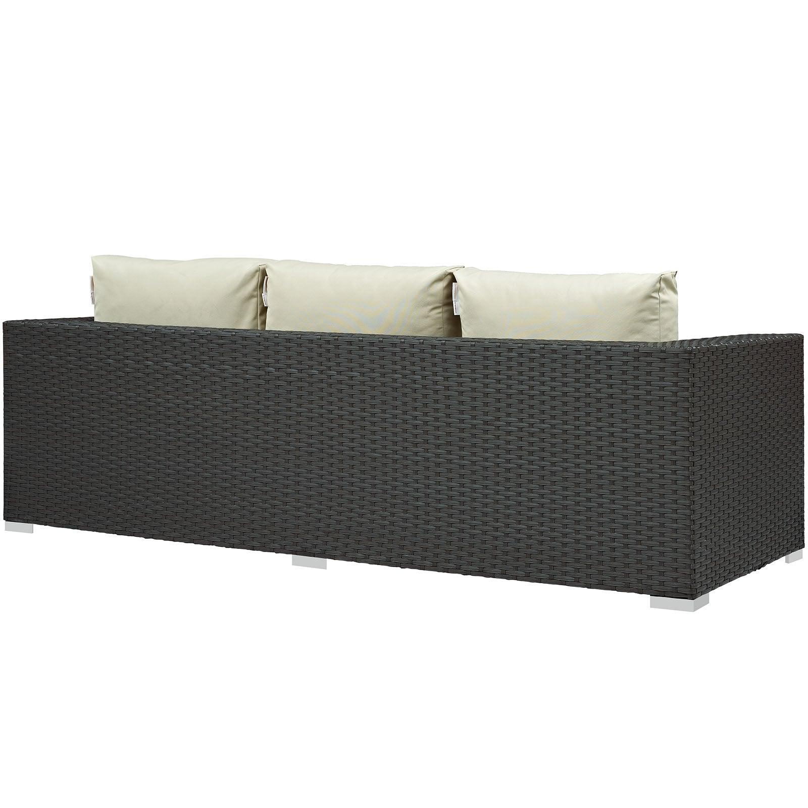 Modway Sojourn Outdoor Patio Sunbrella® Sofa FredCo