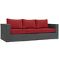 Modway Sojourn Outdoor Patio Sunbrella® Sofa FredCo