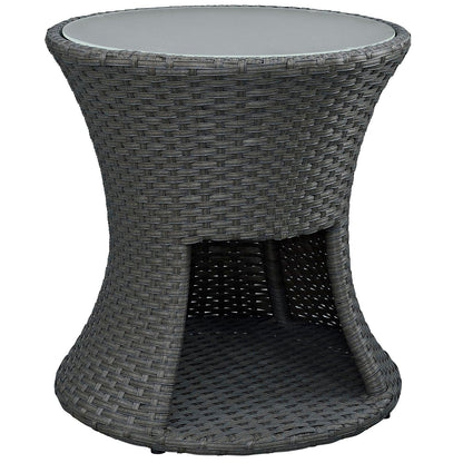 Modway Sojourn Round Outdoor Patio Side Table FredCo