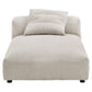 Modway Solace 2-Piece Modular Corduroy Upholstered Sectional Sofa With Chaise FredCo