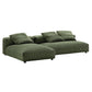 Modway Solace 2-Piece Modular Corduroy Upholstered Sectional Sofa With Chaise FredCo