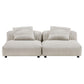 Modway Solace 2-Piece Modular Corduroy Upholstered Sofa FredCo