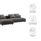 Modway Solace 2-Piece Modular Upholstered Fabric Sectional Sofa With Chaise FredCo