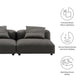 Modway Solace 2-Piece Modular Upholstered Fabric Sofa FredCo