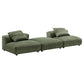 Modway Solace 3-Piece Modular Corduroy Upholstered Sectional Sofa FredCo