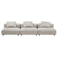 Modway Solace 3-Piece Modular Corduroy Upholstered Sofa FredCo