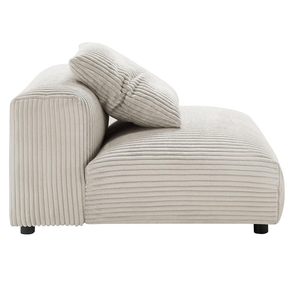 Modway Solace 3-Piece Modular Corduroy Upholstered Sofa FredCo