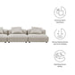 Modway Solace 3-Piece Modular Corduroy Upholstered Sofa FredCo
