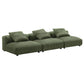 Modway Solace 3-Piece Modular Corduroy Upholstered Sofa FredCo