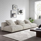 Modway Solace 3-Piece Modular Corduroy Upholstered Sofa FredCo