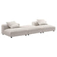 Modway Solace 3-Piece Modular Upholstered Fabric Sectional Sofa FredCo