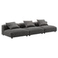 Modway Solace 3-Piece Modular Upholstered Fabric Sofa FredCo