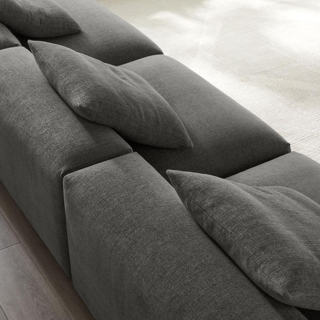Modway Solace 3-Piece Modular Upholstered Fabric Sofa FredCo