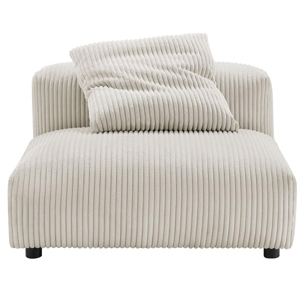 Modway Solace 4-Piece Modular Corduroy Upholstered Sectional Sofa FredCo