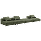 Modway Solace 4-Piece Modular Corduroy Upholstered Sectional Sofa FredCo