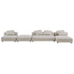 Modway Solace 4-Piece Modular Corduroy Upholstered Sectional Sofa With Ottoman FredCo