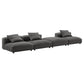 Modway Solace 4-Piece Modular Upholstered Fabric Sectional Sofa FredCo