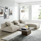 Modway Solace 4-Piece Modular Upholstered Fabric Sectional Sofa FredCo