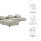 Modway Solace 4-Piece Modular Upholstered Fabric Sectional Sofa FredCo
