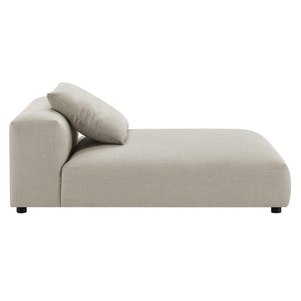 Modway Solace 4-Piece Modular Upholstered Fabric Sectional Sofa With Ottoman FredCo