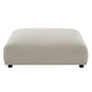 Modway Solace 4-Piece Modular Upholstered Fabric Sectional Sofa With Ottoman FredCo
