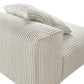 Modway Solace Modular Corduroy Upholstered Armless Chair FredCo