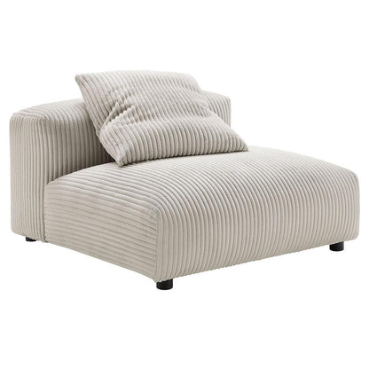 Modway Solace Modular Corduroy Upholstered Armless Chair FredCo