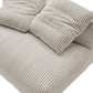 Modway Solace Modular Corduroy Upholstered Armless Loveseat FredCo