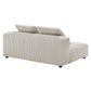 Modway Solace Modular Corduroy Upholstered Armless Loveseat FredCo