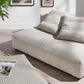 Modway Solace Modular Corduroy Upholstered Armless Loveseat and Ottoman Set FredCo