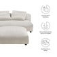 Modway Solace Modular Corduroy Upholstered Armless Loveseat and Ottoman Set FredCo