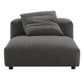 Modway Solace Modular Upholstered Fabric Armless Chair and Ottoman Set FredCo