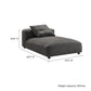 Modway Solace Modular Upholstered Fabric Armless Chaise Lounge FredCo