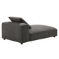 Modway Solace Modular Upholstered Fabric Armless Chaise Lounge FredCo