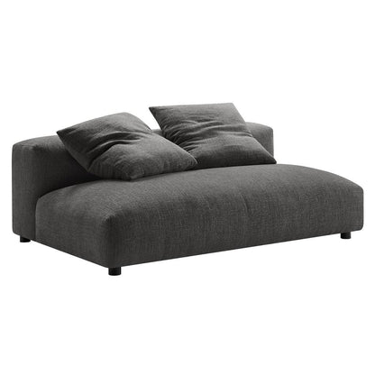 Modway Solace Modular Upholstered Fabric Armless Loveseat FredCo
