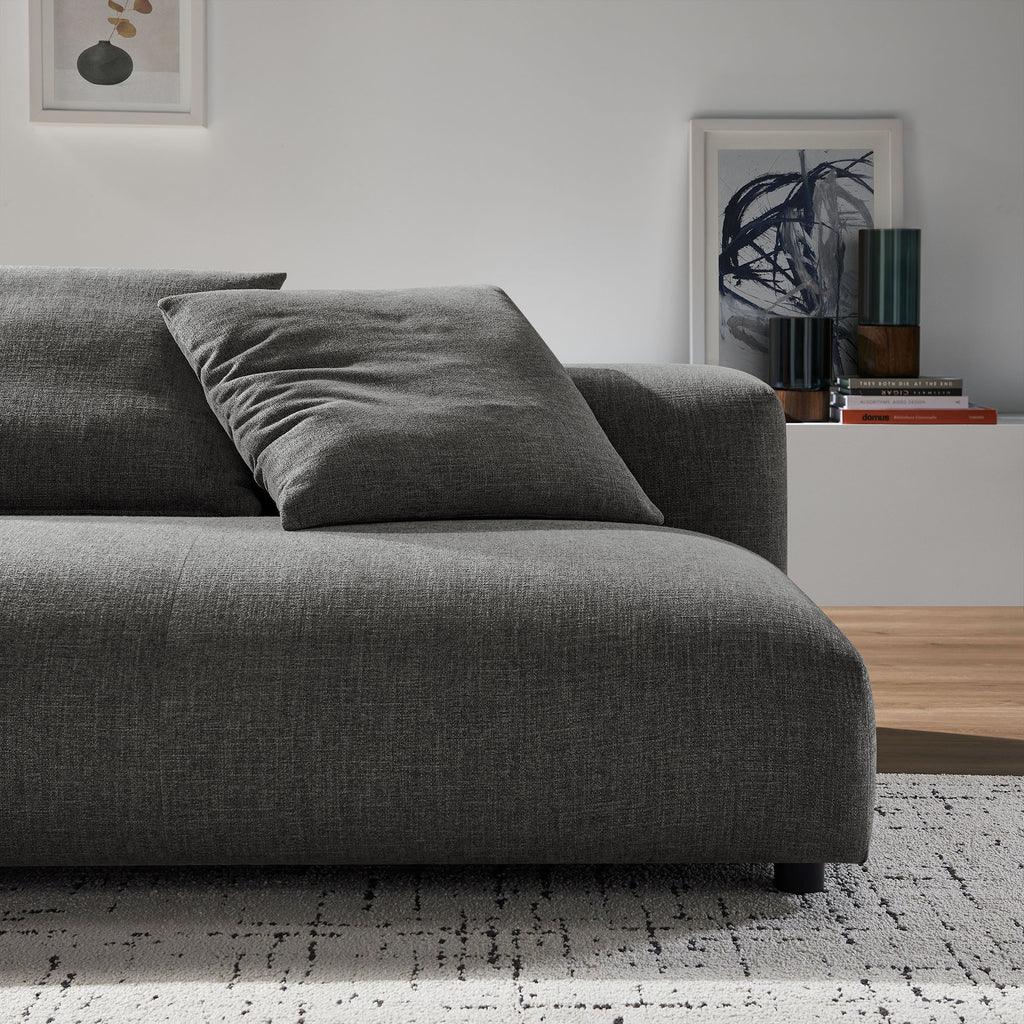 Modway Solace Modular Upholstered Fabric Armless Loveseat FredCo