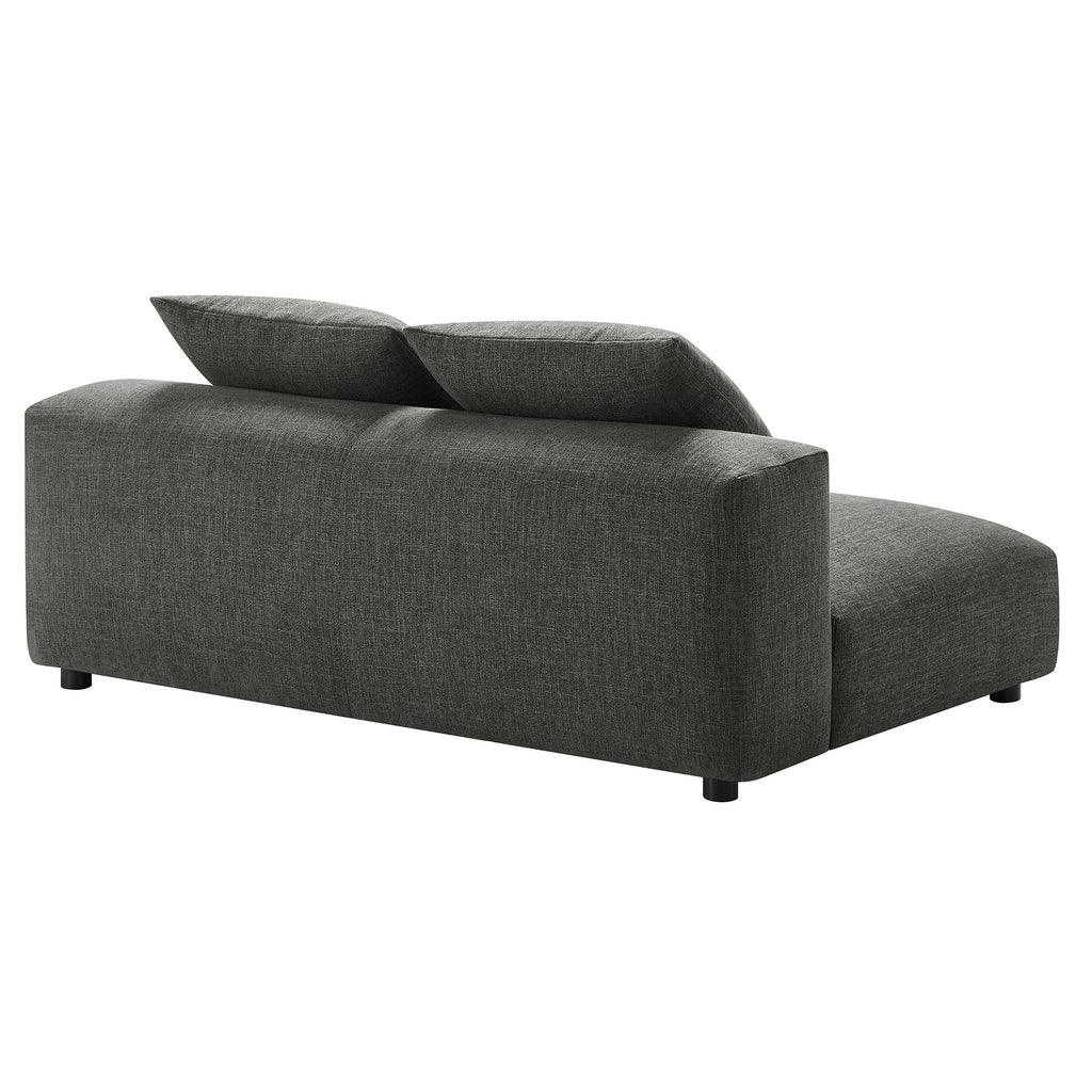 Modway Solace Modular Upholstered Fabric Armless Loveseat FredCo