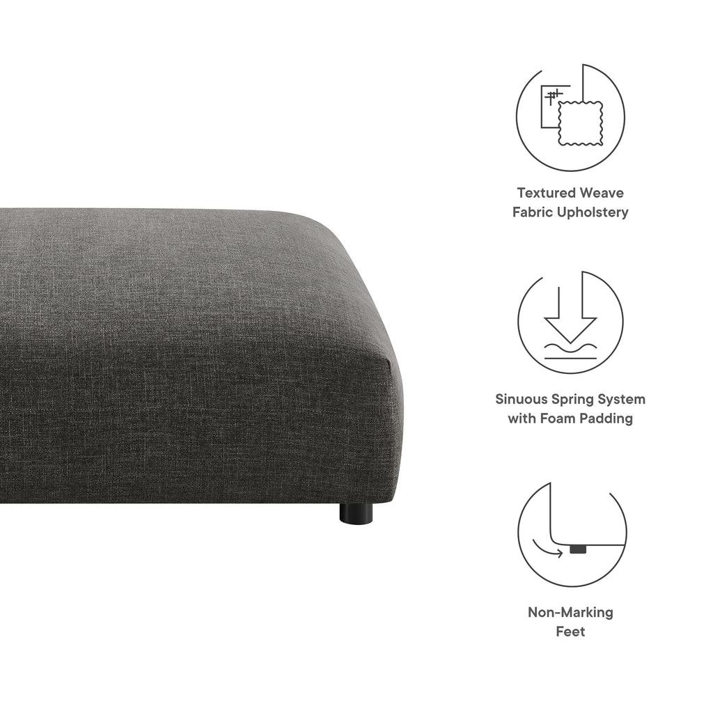 Modway Solace Modular Upholstered Fabric Ottoman FredCo