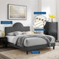 Modway Soleil Performance Velvet Full Bed FredCo