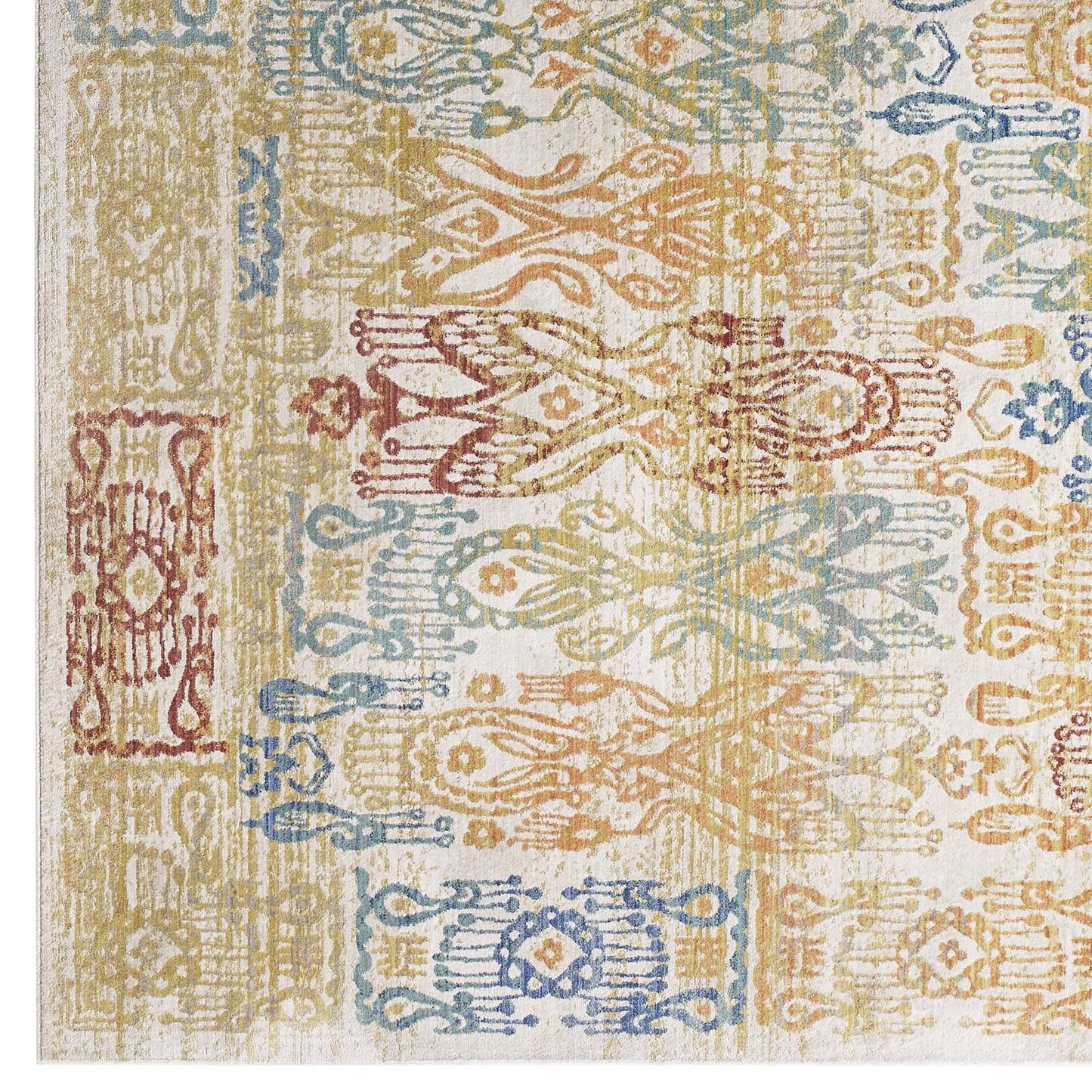 Modway Solimar Distressed Southwestern Aztec Area Rug FredCo