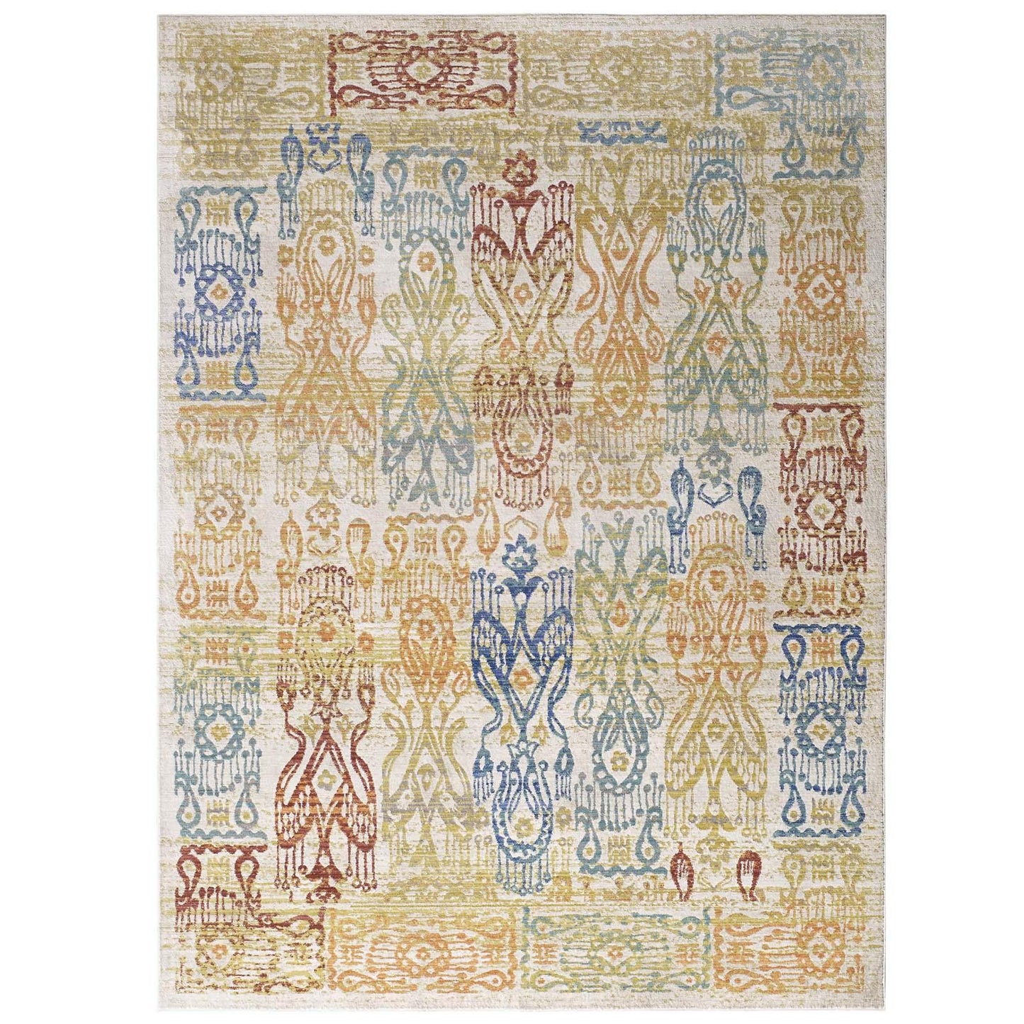Modway Solimar Distressed Southwestern Aztec Area Rug FredCo