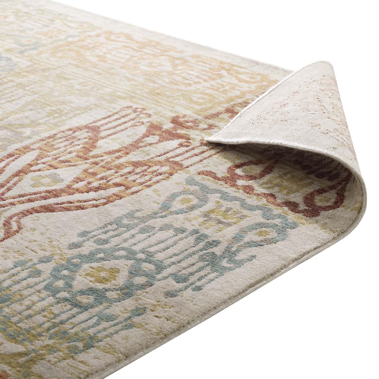 Modway Solimar Distressed Southwestern Aztec Area Rug FredCo