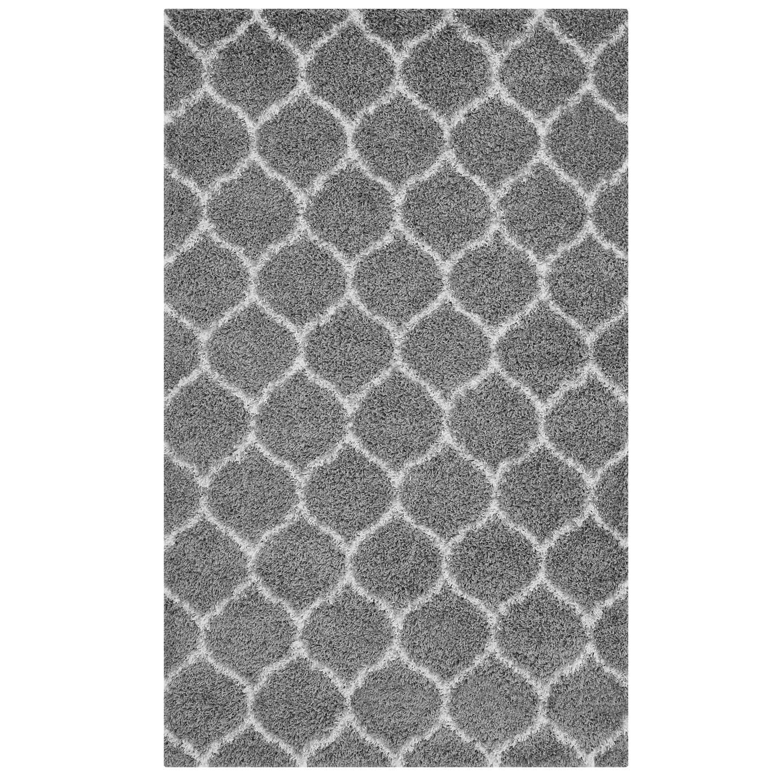 Modway Solvea Moroccan Trellis Shag Area Rug FredCo