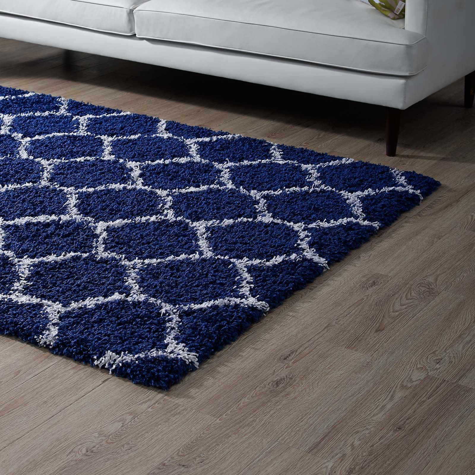 Modway Solvea Moroccan Trellis Shag Area Rug FredCo