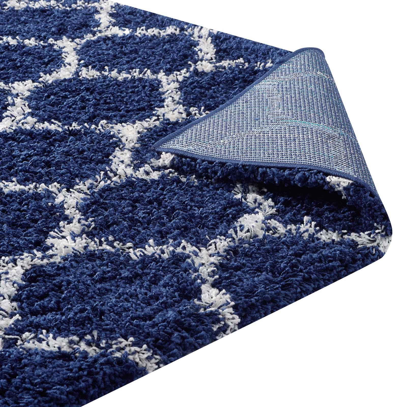 Modway Solvea Moroccan Trellis Shag Area Rug FredCo